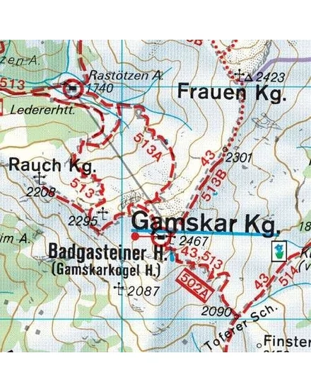Cartographia  - WK191 Gasteinertal-Wagrain-Raurisertal-Grossarltal turistatérkép
