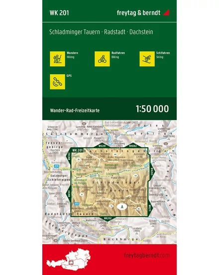 Cartographia  - WK201 Schladminger Tauern- Radstadt- Dachstein turistatérkép