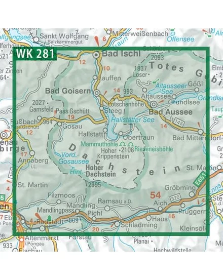 Cartographia  - WK281 Dachstein-Tauern turistatérkép