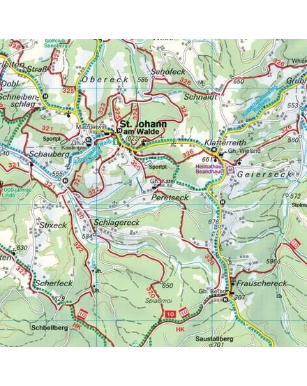 Cartographia - WK431 Thermenregion Innviertel-Ibmer Moor-Kobernaußerwald-Braunau-Burghausen-Marktl turistatérkép