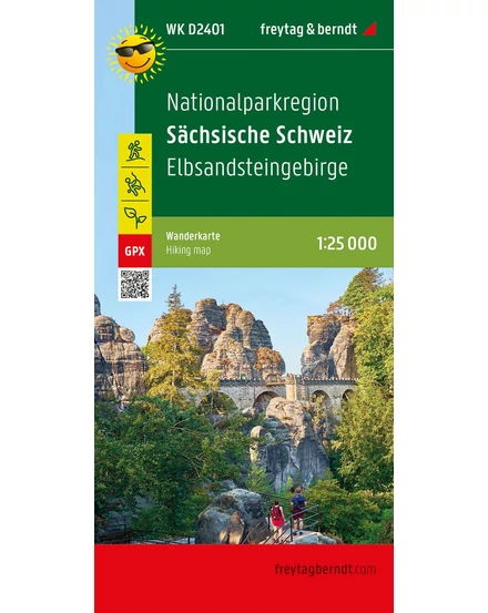 Cartographia WKD 2401 Szász Svájc nemzeti park régiója turistatérkép - Freytag 9783707918984