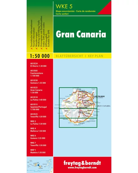 Cartographia - WKE 5 Gran Canaria turistatérkép