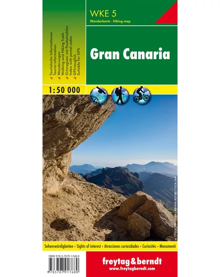 Cartographia WKE 5 Gran Canaria turistatérkép - Freytag 9783707917680