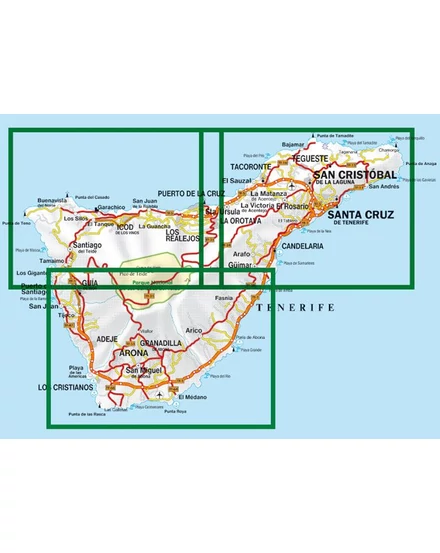 Cartographia - WKE 7 Tenerife, 2 részes térképszett
