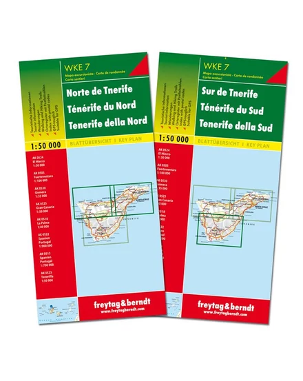 Cartographia - WKE 7 Tenerife, 2 részes térképszett