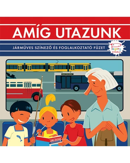 Cartographia Amíg utazunk, járműves színező és foglakoztató füzet 9789634101253