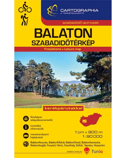 Cartographia Balaton szabadidőtérkép 1:90 000 9789633538593