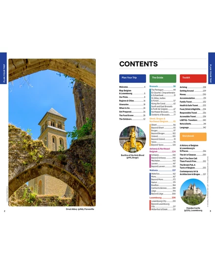 Belgium, Luxemburg útikönyv Lonely Planet (angol)