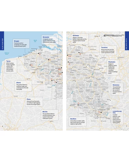 Belgium, Luxemburg útikönyv Lonely Planet (angol)