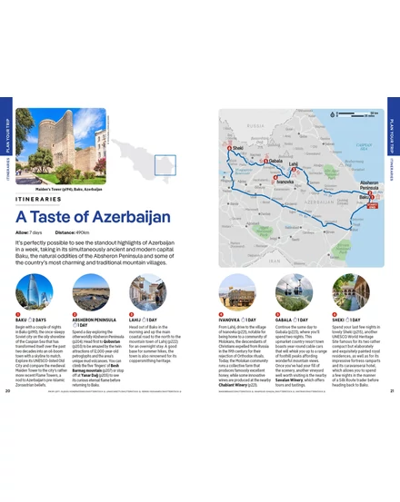Grúzia, Örményország és Azerbajdzsán útikönyv Lonely Planet (angol)