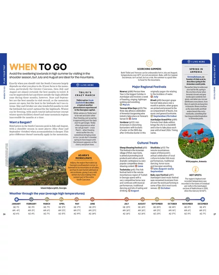 Grúzia, Örményország és Azerbajdzsán útikönyv Lonely Planet (angol)