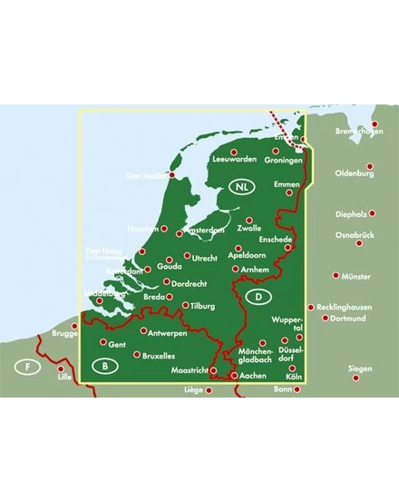 Hollandia térkép (Freytag)
