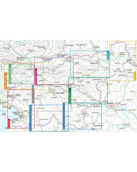 Cartographia Felső-Krajna/Gorenjska turistatérkép kalauzzal 3830048522502