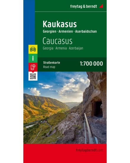 Cartographia Kaukázus: Grúzia, Örményország, Azerbajdzsán térkép (Freytag) 9783707909739