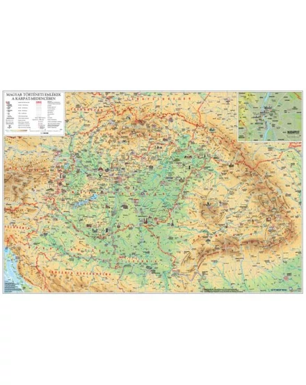 Magyar Szent Korona országai 1876/Emlékek a Kárpát-medencében térkép