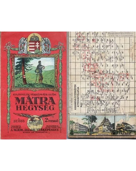 Cartographia Mátra hegység térkép (1933) - HM 9632567633004
