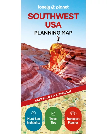 Cartographia  Délnyugat-USA térkép 2026 Lonely-9781788686099