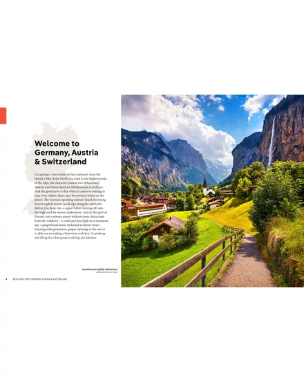 Németország, Ausztria, Svájc Best road trips útikönyv Lonely Planet (angol)