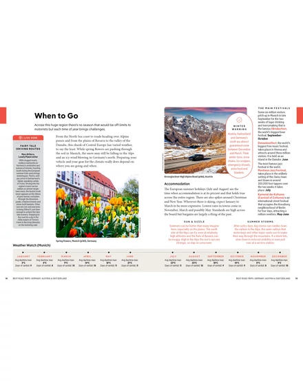 Németország, Ausztria, Svájc Best road trips útikönyv Lonely Planet (angol)