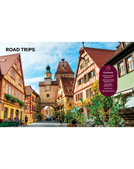 Németország, Ausztria, Svájc Best road trips útikönyv Lonely Planet (angol)