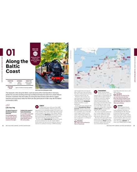 Németország, Ausztria, Svájc Best road trips útikönyv Lonely Planet (angol)