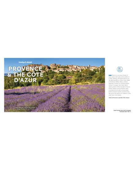 Provence & the Cote d'Azur (Experience) képes útikönyv Lonely Planet (angol)