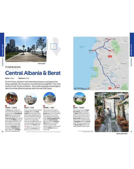 Albánia útikönyv Lonely Planet (angol)