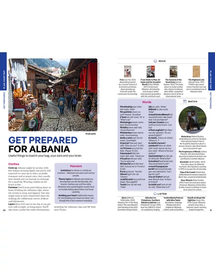 Albánia útikönyv Lonely Planet (angol)
