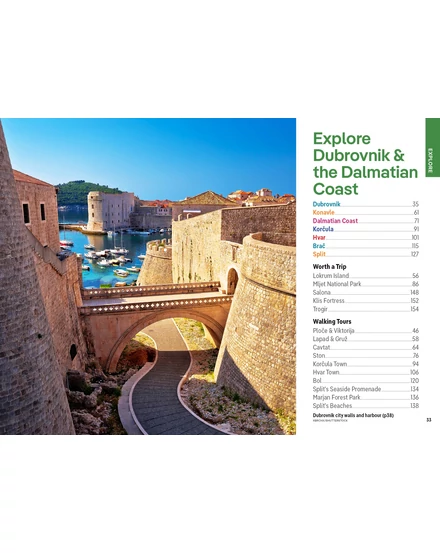 Dubrovnik és Dalmát-tengerpart Pocket útikönyv Lonely Planet (angol)