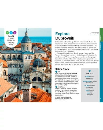 Dubrovnik és Dalmát-tengerpart Pocket útikönyv Lonely Planet (angol)