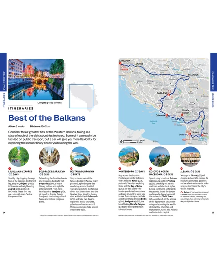 Nyugat-Balkán útikönyv Lonely Planet (angol)