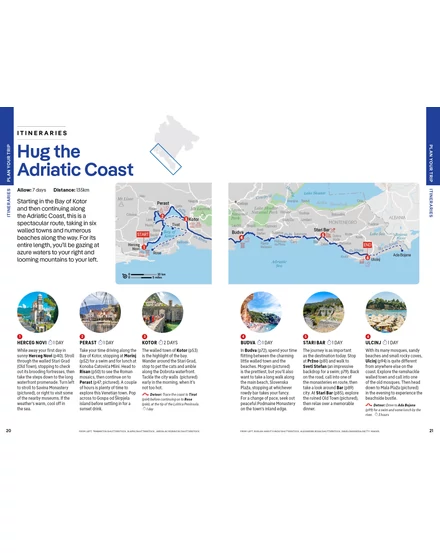 Montenegro útikönyv Lonely Planet (angol)