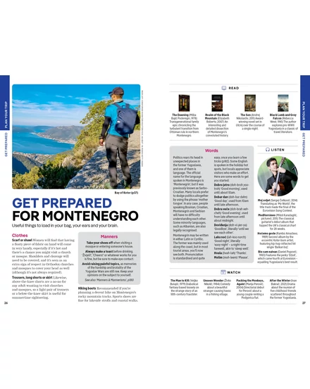 Montenegro útikönyv Lonely Planet (angol)