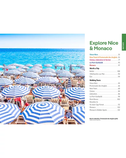 Nizza és Monaco Pocket útikönyv Lonely Planet (angol)