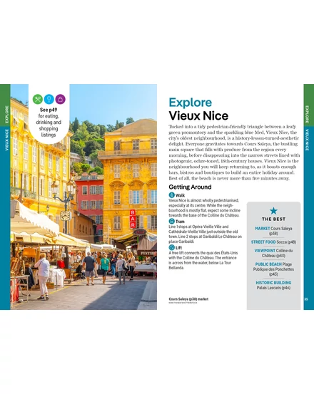 Nizza és Monaco Pocket útikönyv Lonely Planet (angol)