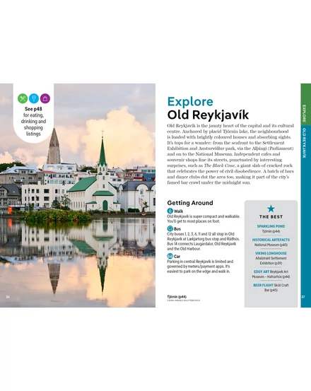 Reykjavik és Délnyugat-Izland Pocket útikönyv Lonely Planet (angol)