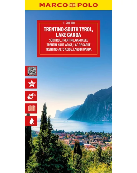 Cartographia Olaszország résztérkép - Dél-Tirol, Trentino, Garda-tó térkép 9783575021953