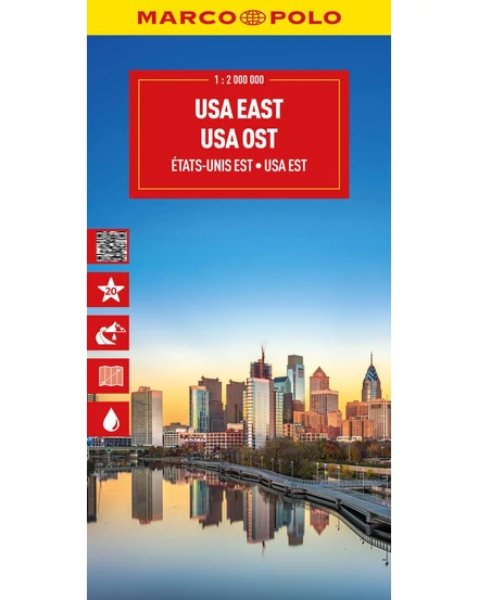 Cartographia USA kelet térkép - Marco Polo-9783575022967
