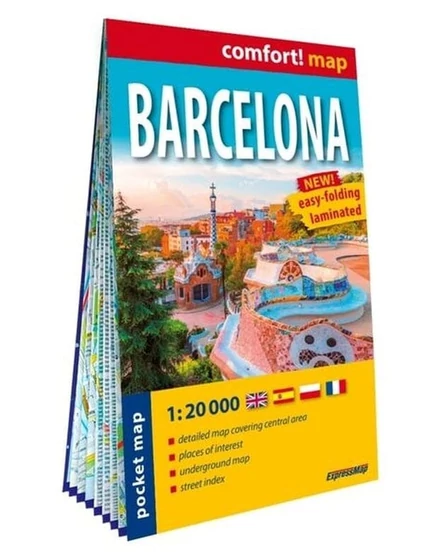 Cartographia Barcelona Comfort zsebtérkép 9788383554143