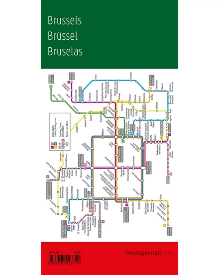 Cartographia Brüsszel várostérkép (Freytag) 9783707923711