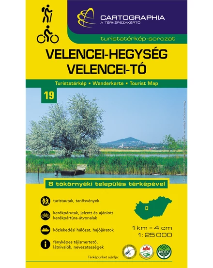 Cartographia Velencei-hegység, Velencei-tó turistatérkép [19] 9789633525814