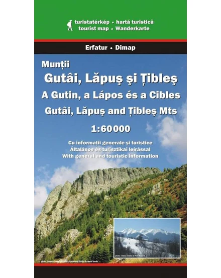 Cartographia Gutin, Lápos és Cibles 1:60e. turistatérkép - Dimap 9789638683472