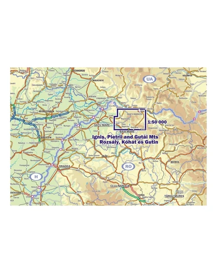 Rozsály, Kőhát és a Gutin 1:50e. turistatérkép (Dimap)