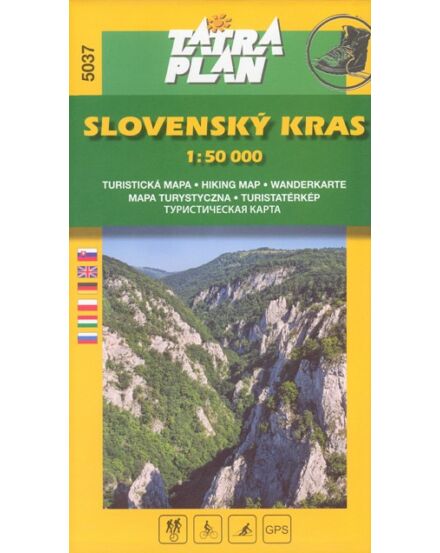 Cartographia TP5037 Szlovák-karszthegység turistatérkép 9788089349005