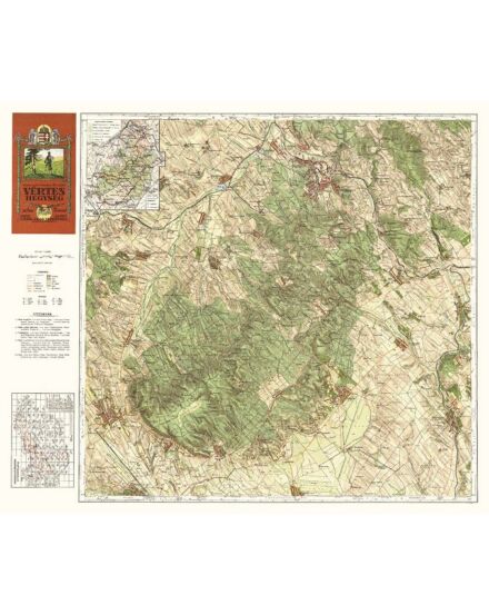 Cartographia Vértes-hegység térkép (1928) - HM 9632567668006