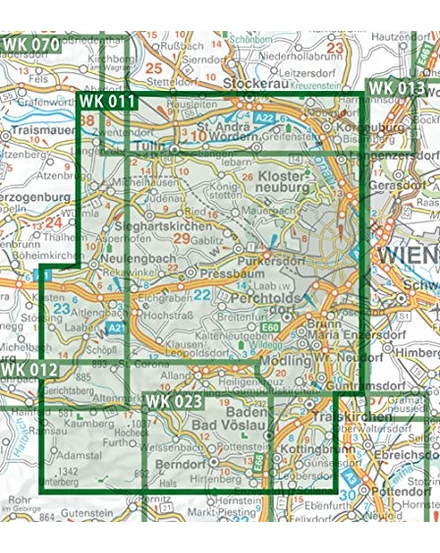 WK011 Wienerwald turistatérkép