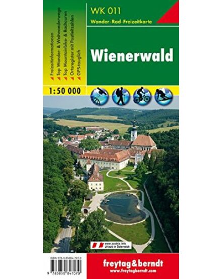 Cartographia WK011 Wienerwald turistatérkép 9783850847070