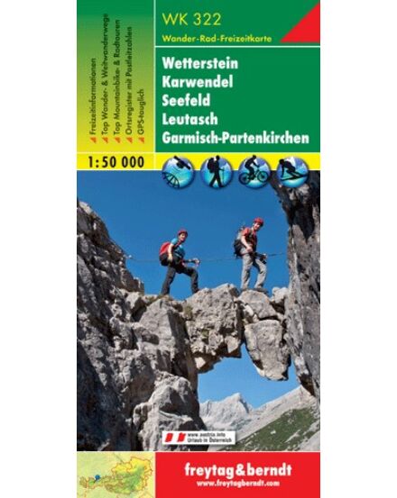 Cartographia WK322 Wetterstein-Karwendel Seefeld Leutasch turistatérkép (Freytag) 9783850847483