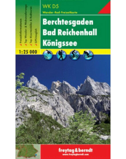 Cartographia WKD5 Berchtesgaden Bad Reichenhall Königssee turistatérkép (Freytag) 9783850848169