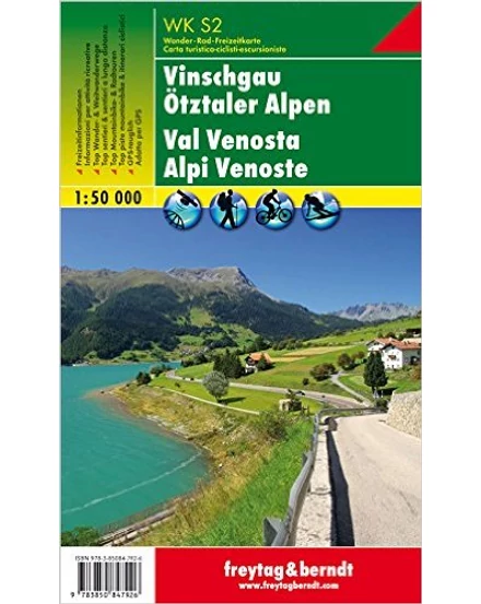 Cartographia WKS2 Vinschgau-Ötztali Alpok turistatérkép (Freytag) 9783850847926